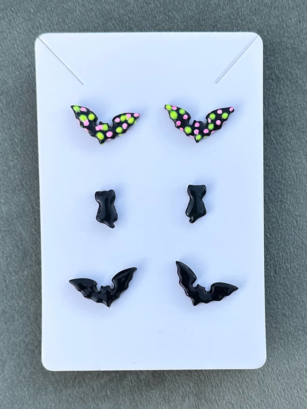 Mini Halloween Stud Earring Set – 3 Pairs